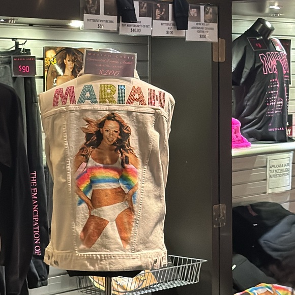 Mariah Carey Crystal & Denim Rainbow Jacket - Picture 4 of 4